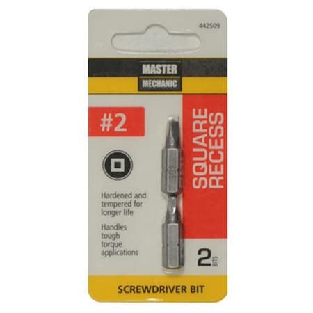 Swivel No.2 Master Mechanic Square Recessed Bit SW3855544